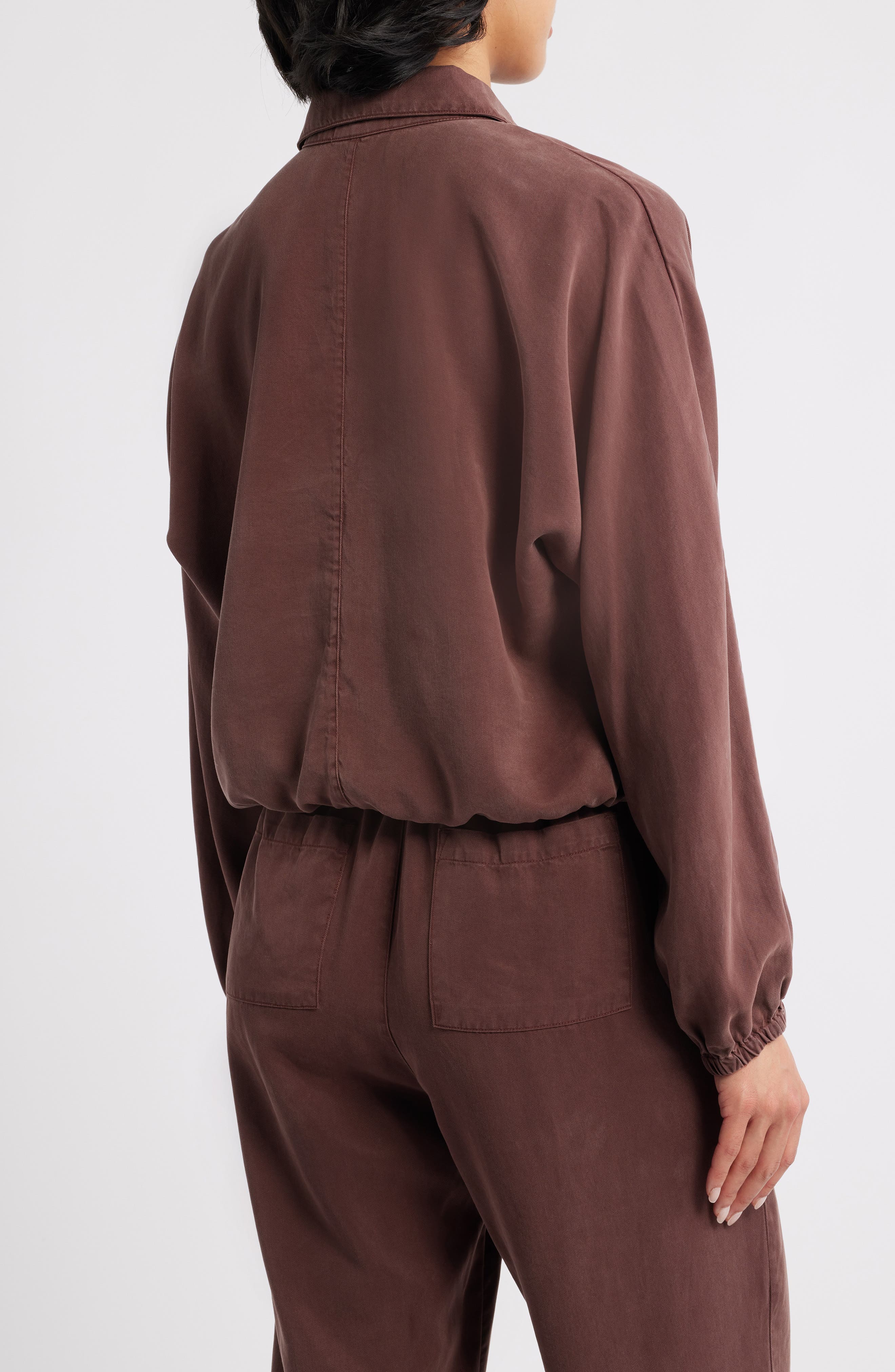 Cloth & Stone Tie Hem Twill Button-Up Shirt