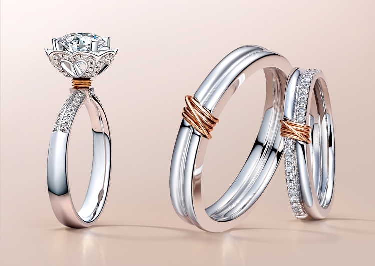 LINE Jane extravagant wedding diamond ring 1 carat wedding diamond ring official flagship wedding ring genuine