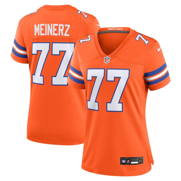 Quinn Meinerz Denver Broncos Nike Women's Mile High Collection 1977 Throwback Player Game Jersey - Orange