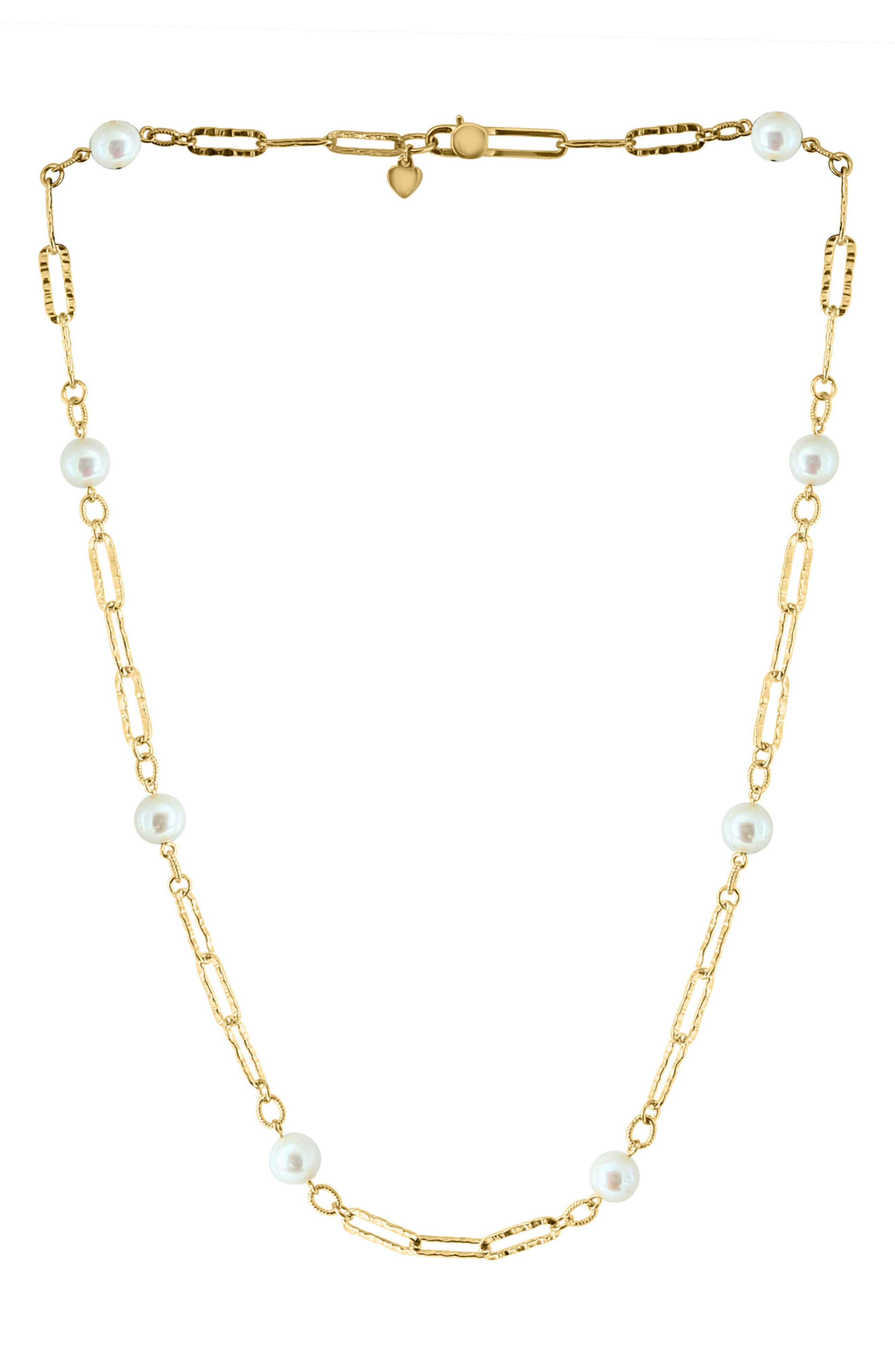 EFFY 7-8mm Pearl Station Chain Neckalce