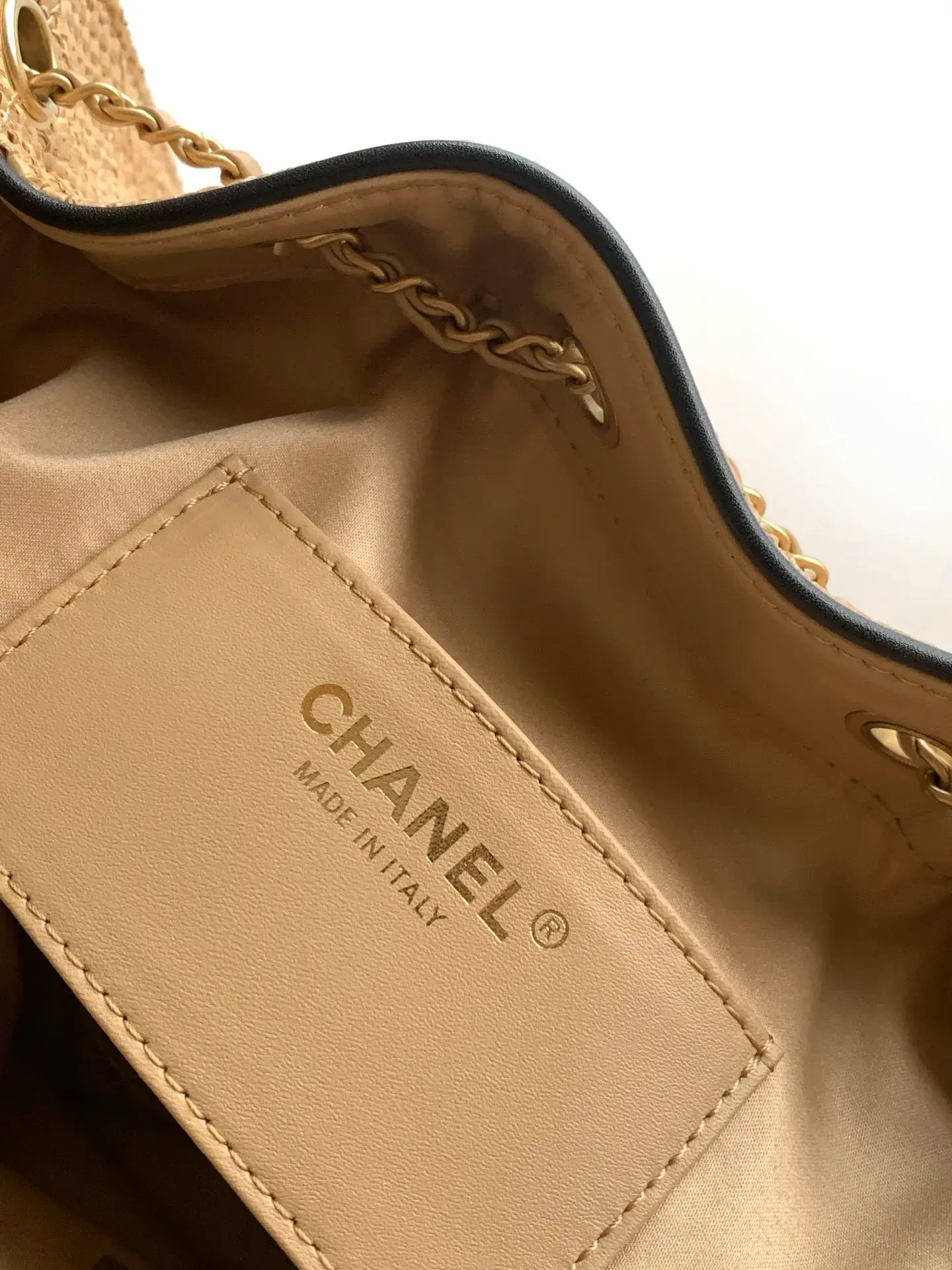 Chanel Black Straw Woven Bucket Bag product photo from LabelPicks