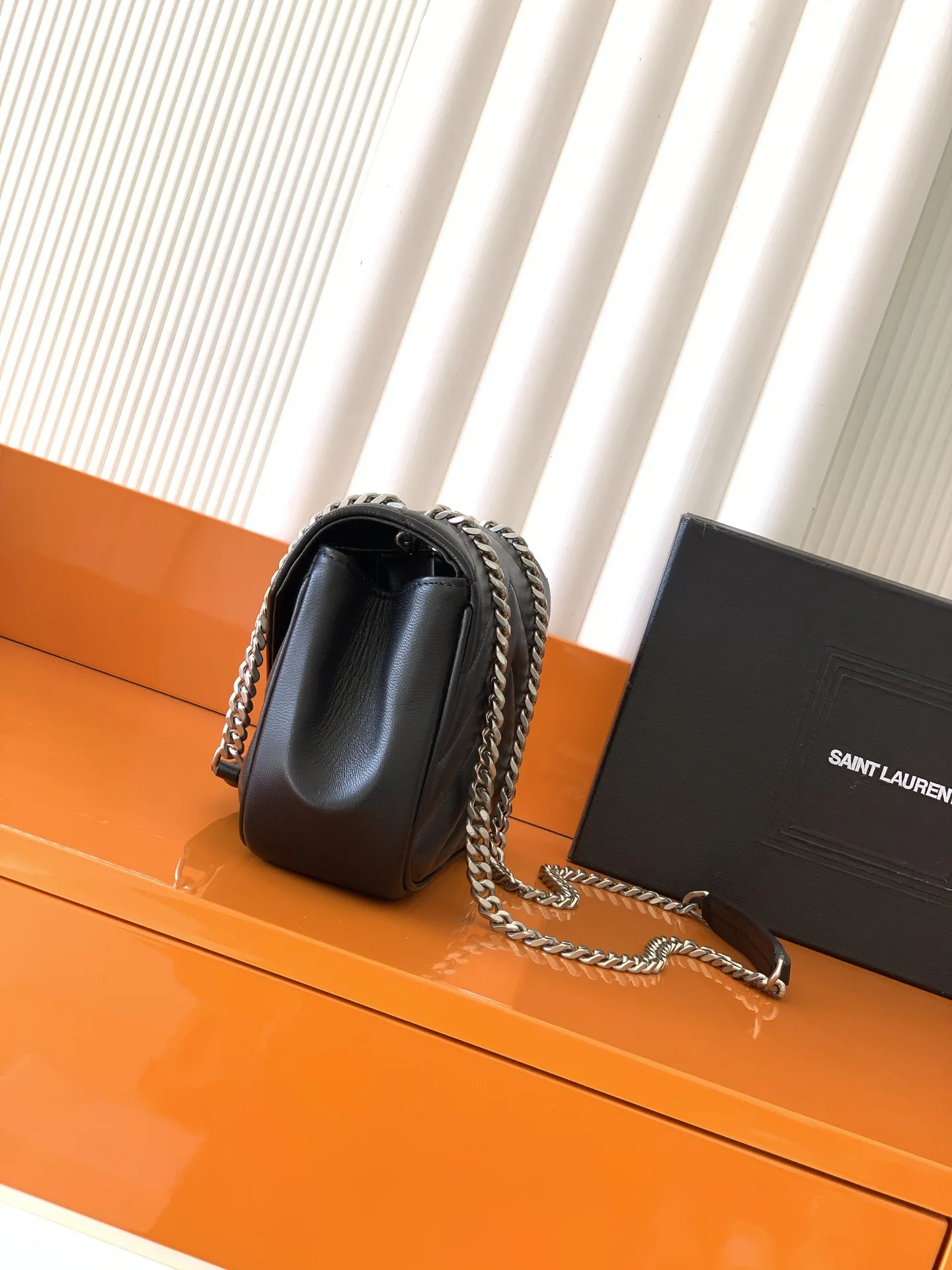 Saint Laurent Loulou Black Lambskin Shoulder Bag product photo from LabelPicks