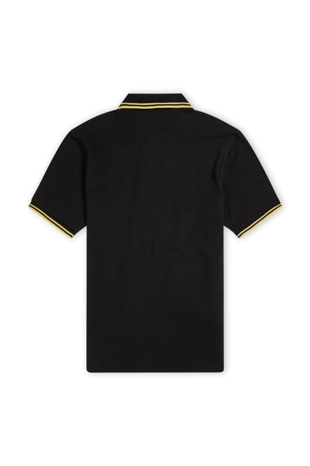 FRED PERRY חולצת פולו שחורה עם עיטורי פסים