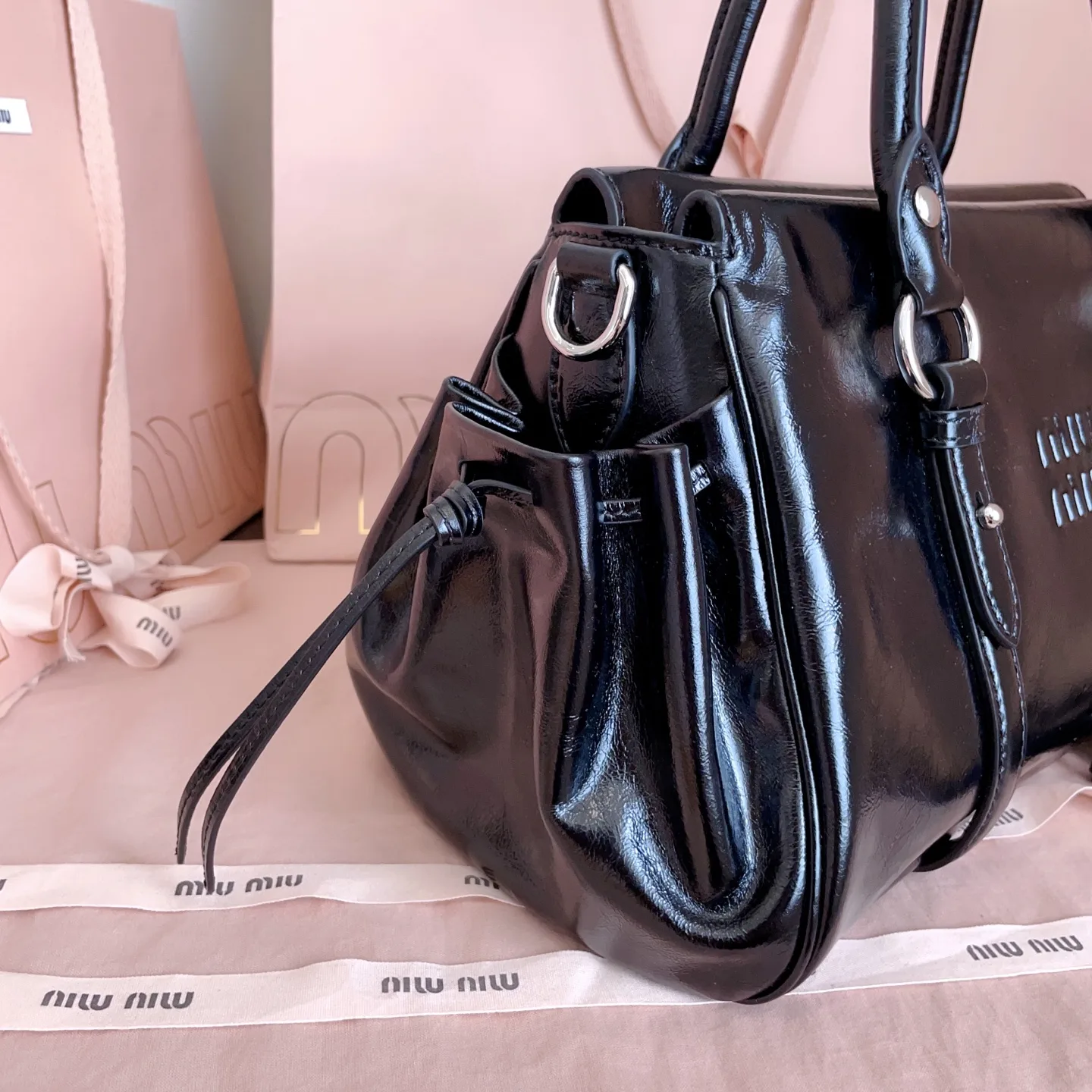 Miu Miu Chain-Accented Shoulder Bag product photo from LabelPicks