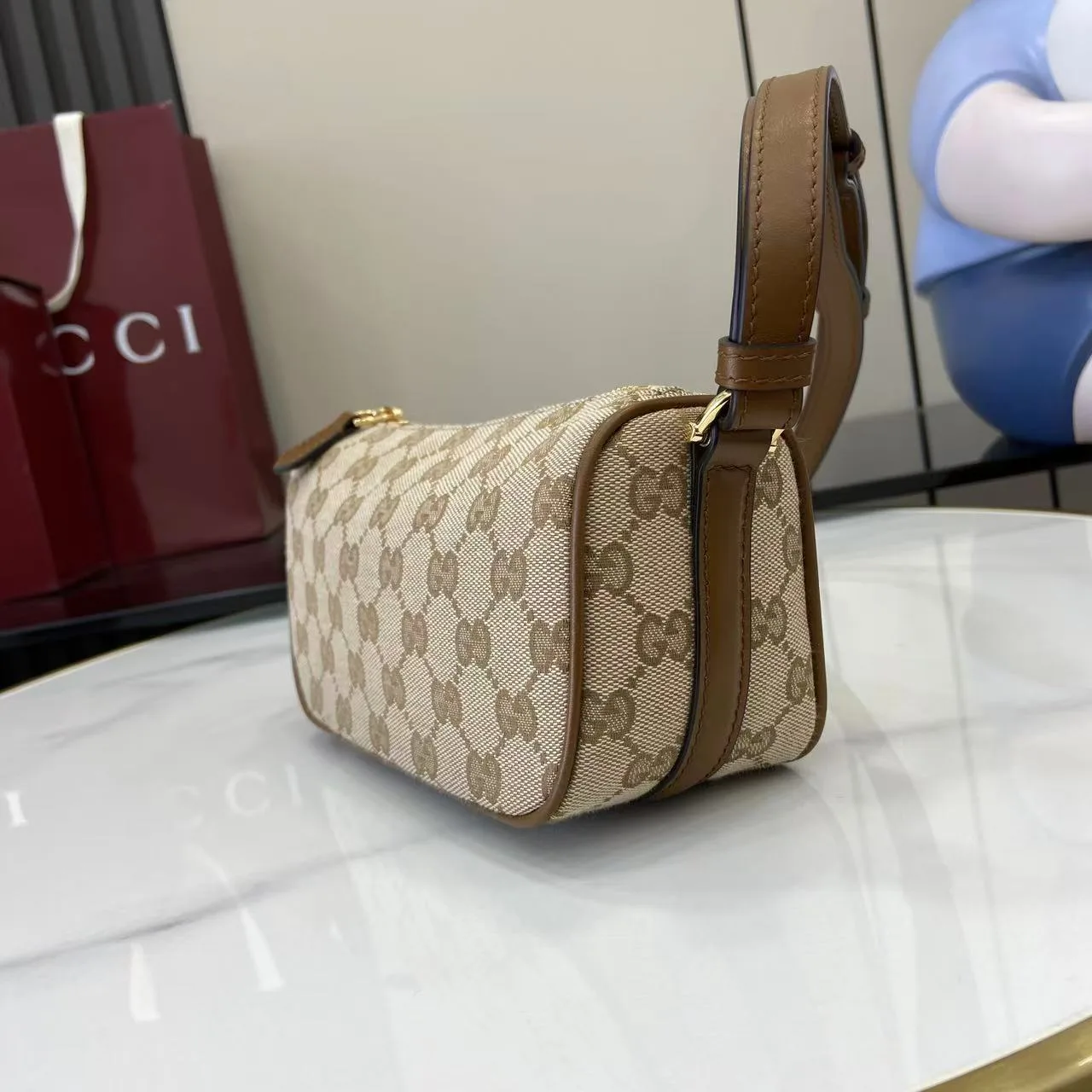 Gucci Brown Calfskin Crossbody Bag product photo from LabelPicks