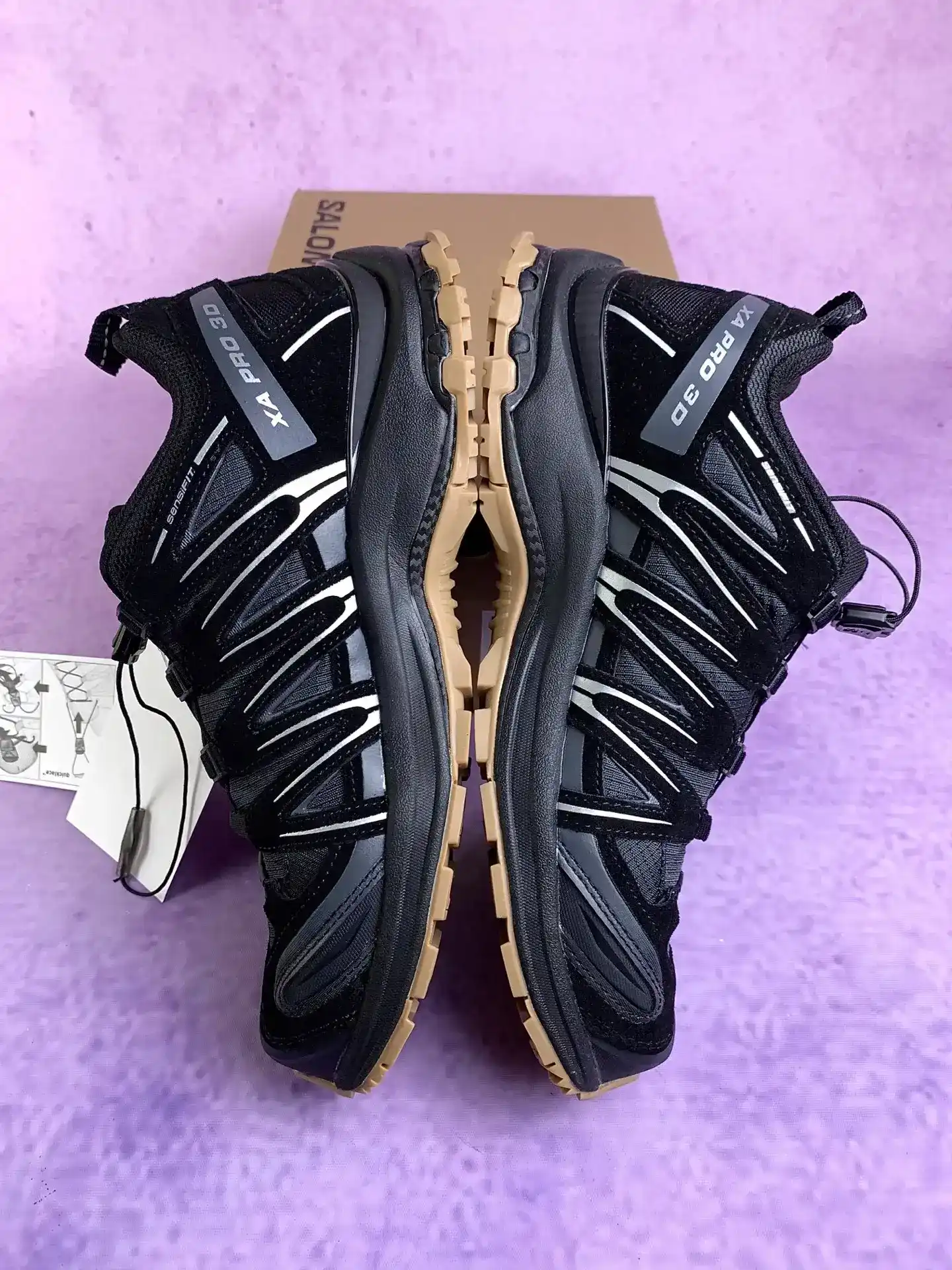 Salomon XA PRO 3D SUEDE “Black Ebony” Shoes product photo from LabelPicks