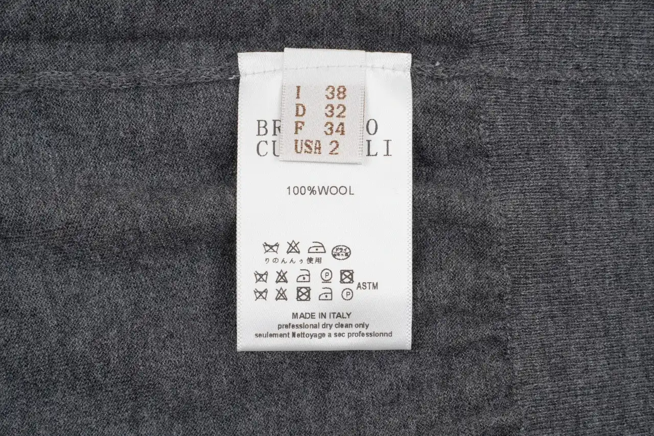 Brunello Cucinelli Dark Grey Wool Turtleneck Sweater product photo from LabelPicks
