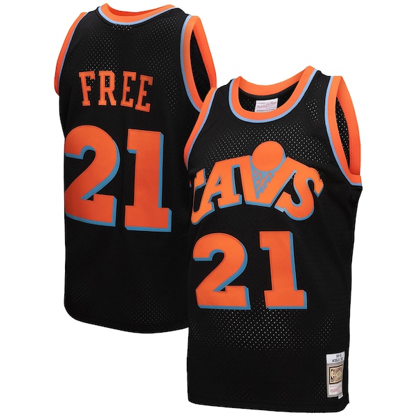 Cleveland Cavaliers  1984-85 Hardwood Classics World B. Free Reload 3.0 Swingman Jersey - Black