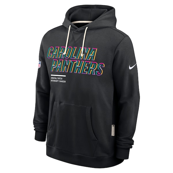 Carolina Panthers Nike 2025 NFL Crucial Catch Sideline Standard Issue Dri-FIT Hoodie - Black