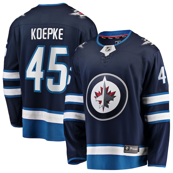 Cole Koepke Winnipeg Jets  Home Breakaway Jersey - Navy