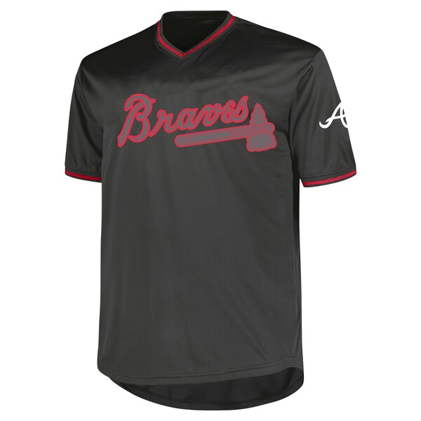 Atlanta Braves Profile Big & Tall Pop Fashion Jersey - Charcoal