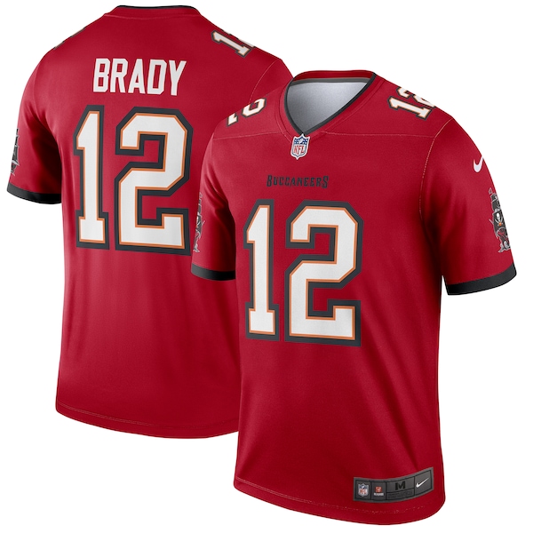Tom Brady Tampa Bay Buccaneers Nike Legend Jersey - Red/Pewter