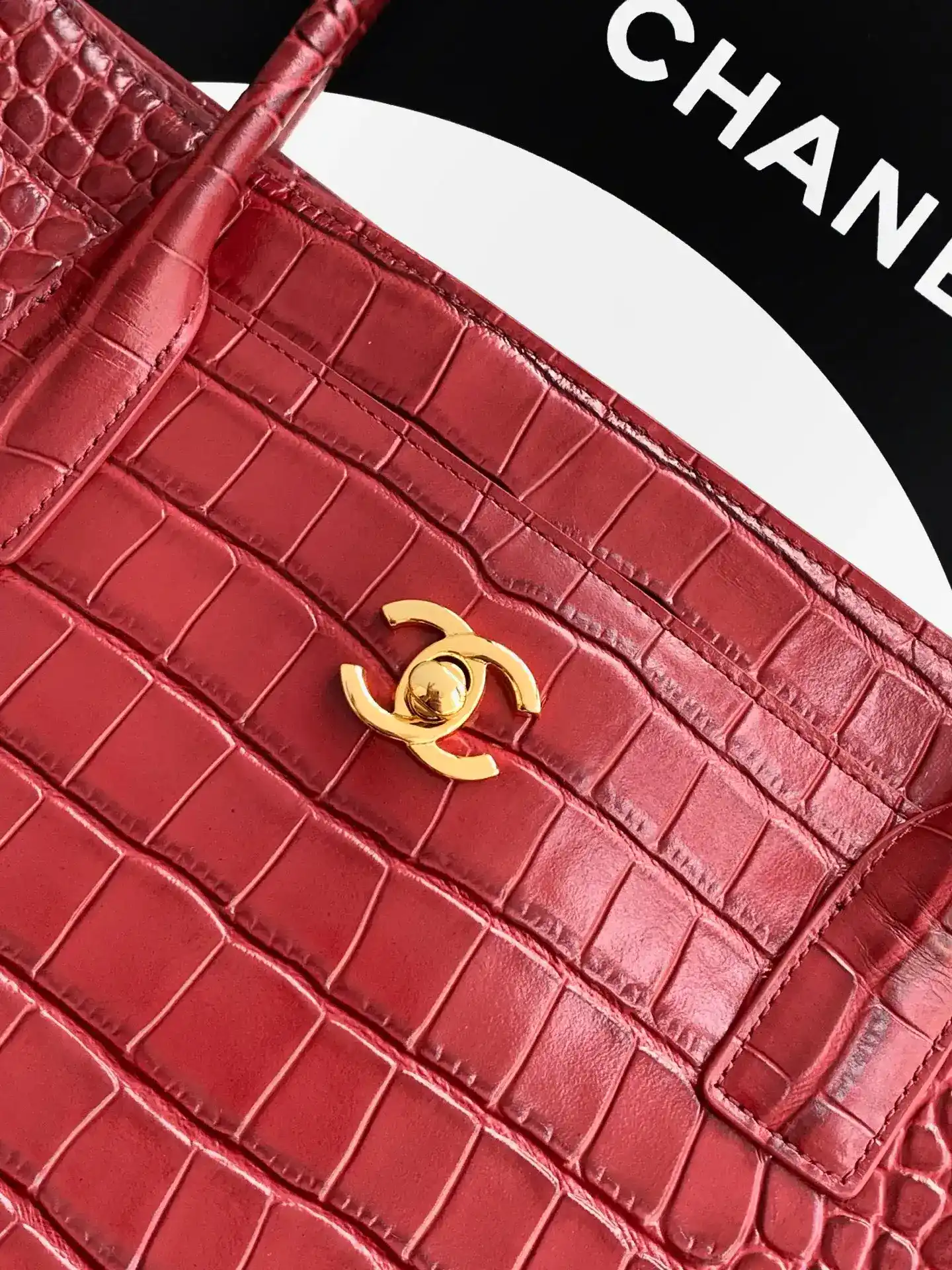 Chanel Burgundy Calfskin Tote Bag product photo from LabelPicks