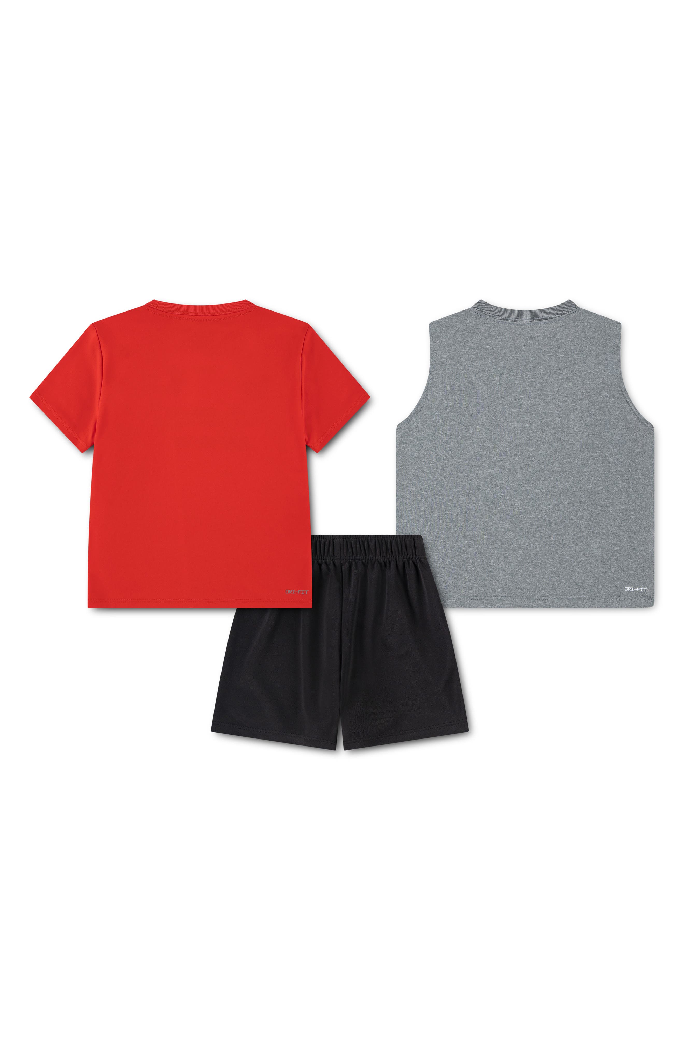 Nike Kids' Sportswear Dri-FIT Victory Lap T-Shirt, Tank & Shorts Set