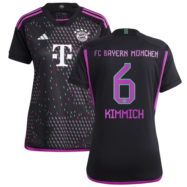 Joshua Kimmich Bayern Munich adidas Women's 2023/24 Away Replica Player Jersey - Black/White