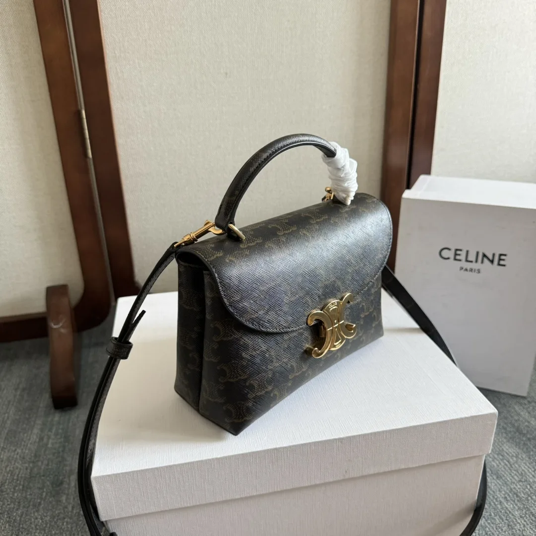 Celine Black Triomphe Crossbody Bag product photo from LabelPicks
