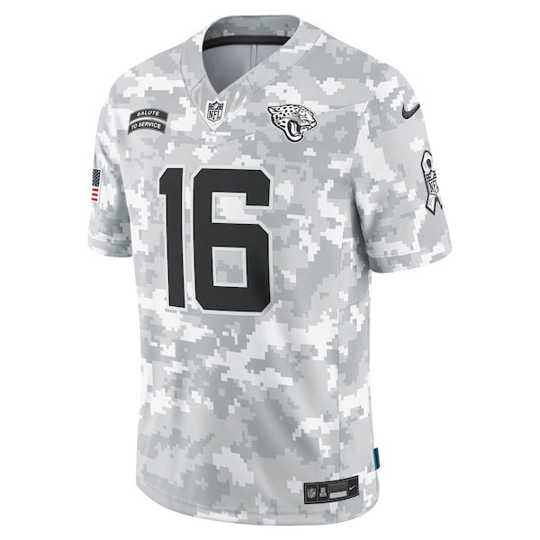 Trevor Lawrence Jacksonville Jaguars Nike 2024 Salute to Service Limited Jersey - Arctic Camo