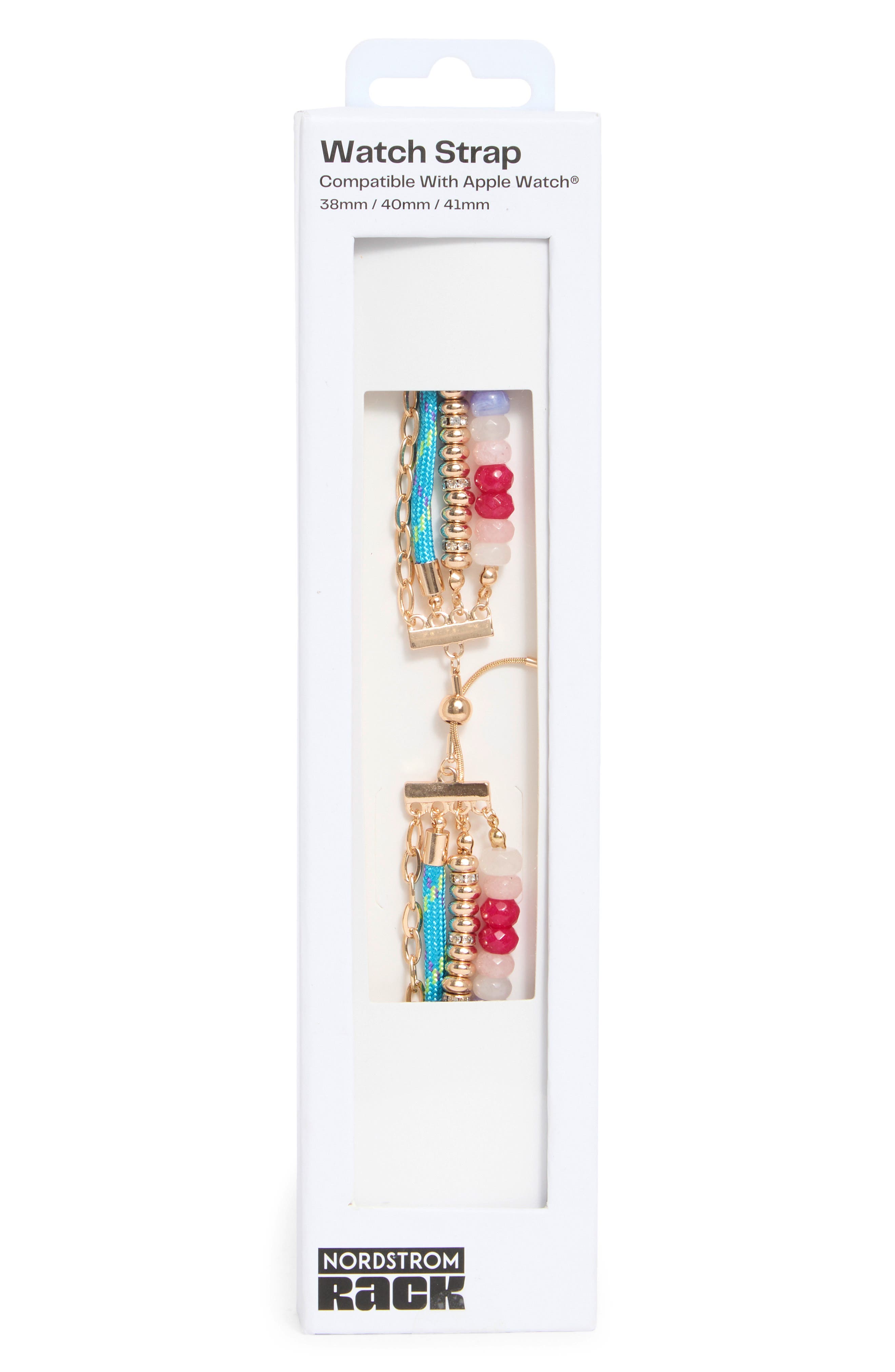 NORDSTROM RACK Beaded Chain Apple Watch® Watchband