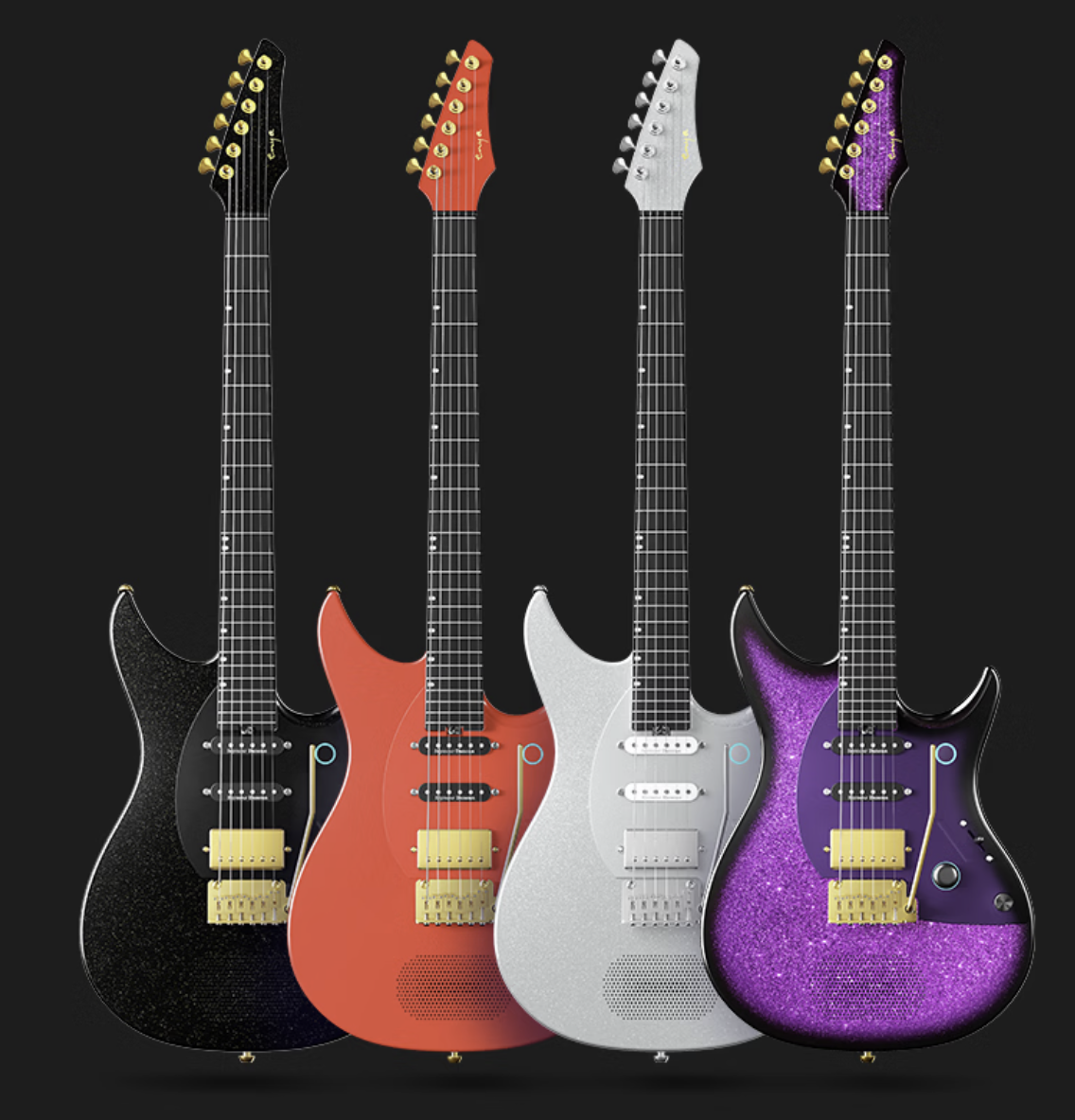 ENYA Inspire Pro Carbon Fiber Smart Electric Guitar Starter Learner - GreshamTech