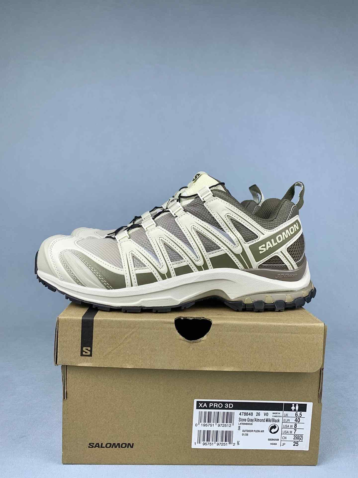 Salomon XA PRO 3D “Stone Gray Almond Milk” Shoes