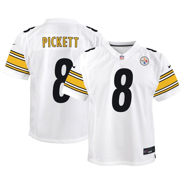 Kenny Pickett Pittsburgh Steelers Nike Youth Game Jersey - White/Black
