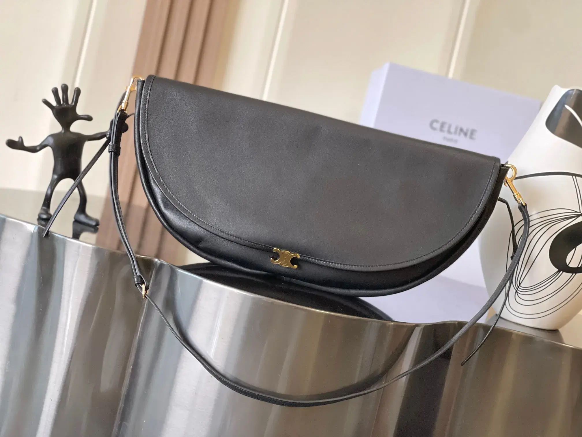 Celine Triomphe Lambskin Crossbody Bag product photo from LabelPicks