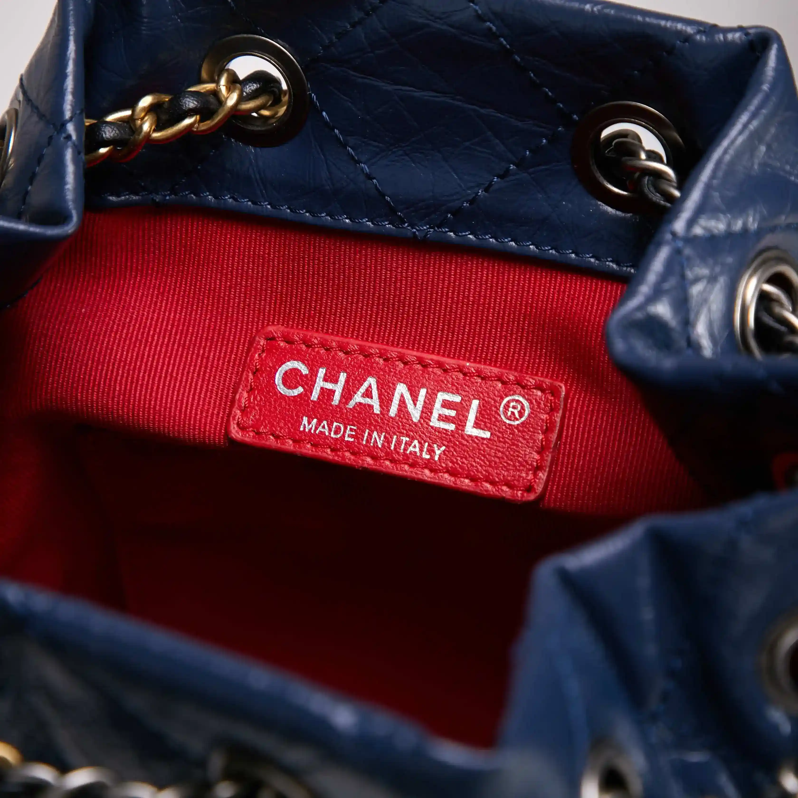 Chanel Gabrielle Blue Calfskin Backpack product photo from LabelPicks