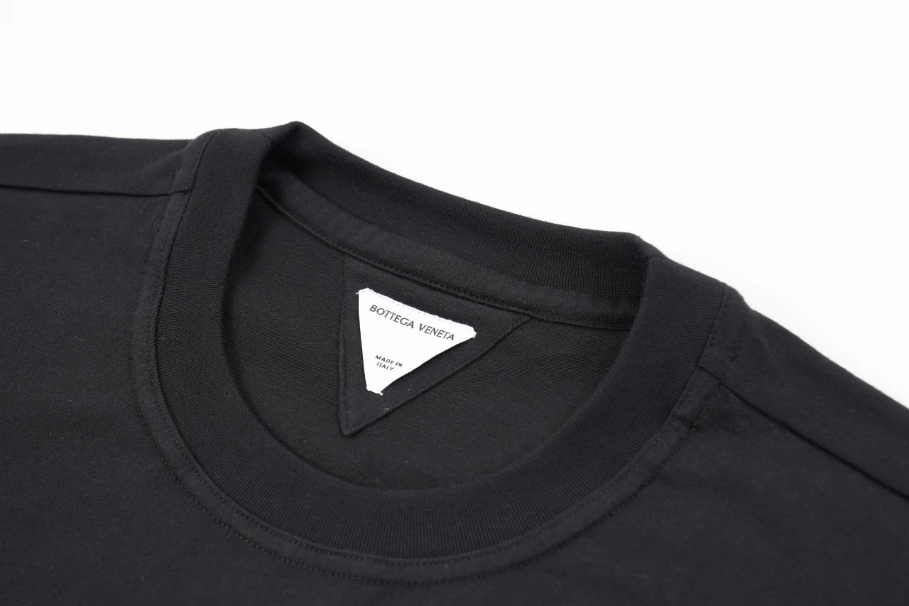 Bottega Veneta Black Pocket T-Shirt with Woven Leather Patch product photo from LabelPicks