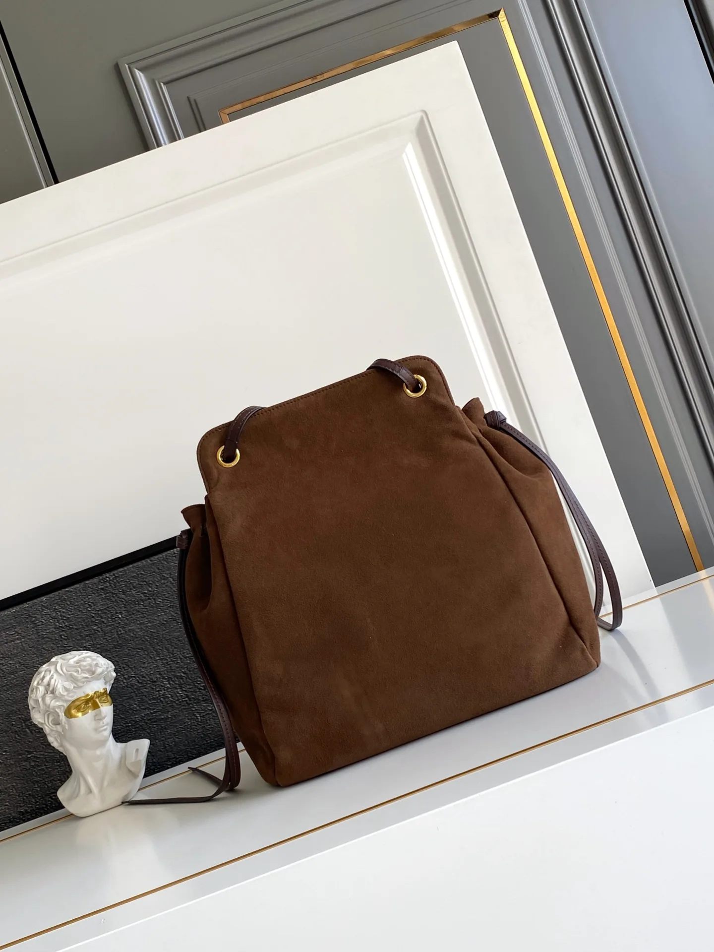 Prada Suede Leather Tote Bag product photo from LabelPicks