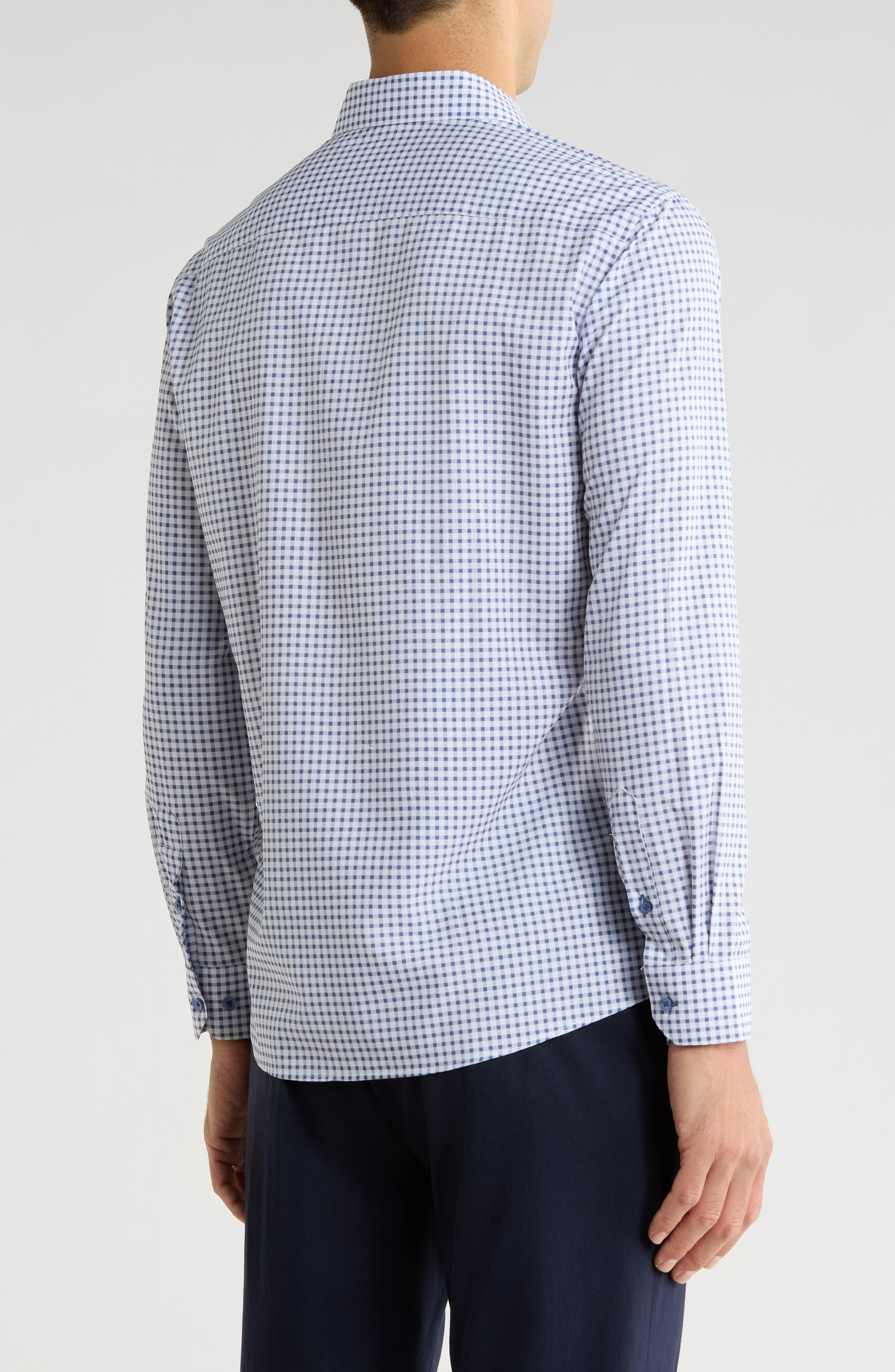TOM BAINE Performance Stretch Winkle Free Button-Up Shirt