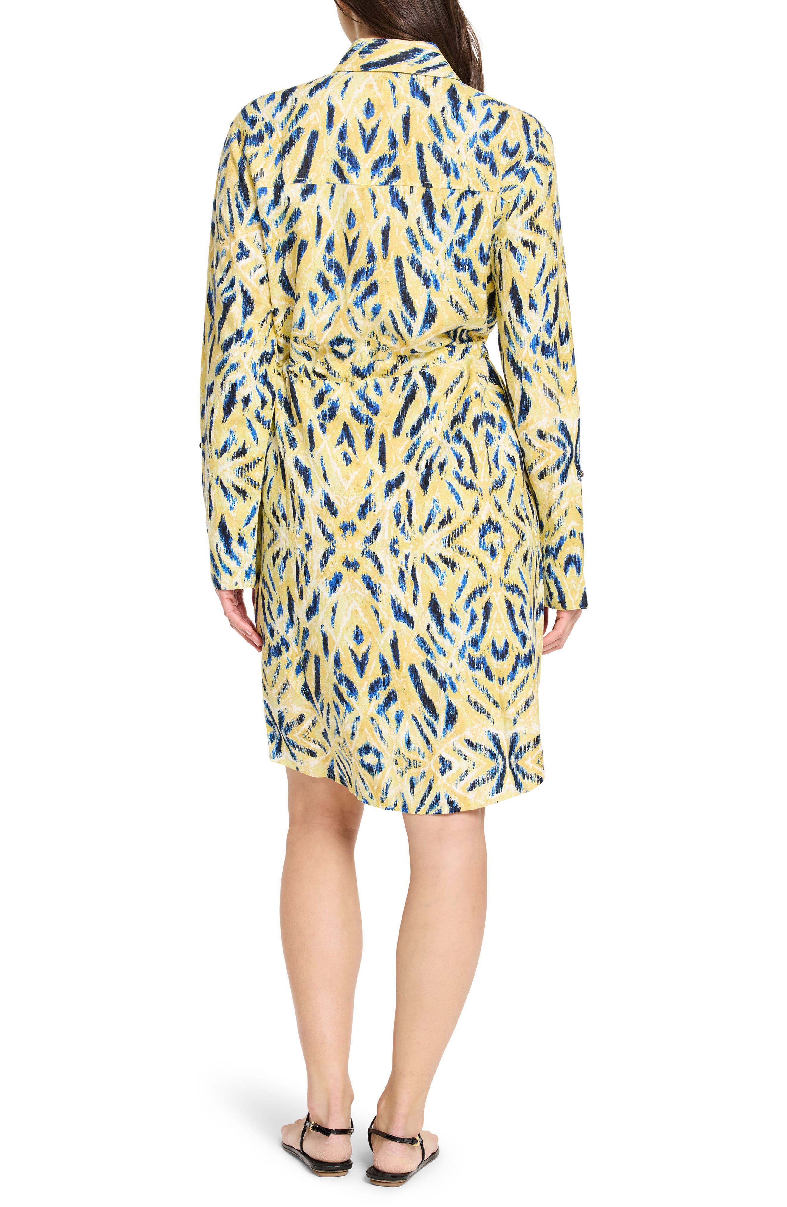 NIC+ZOE Sunny Skies Sydney Linen Blend Shirtdress