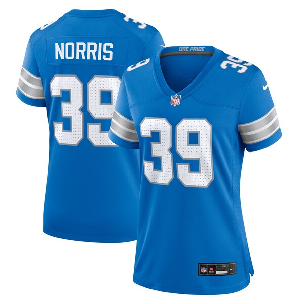 Morice Norris Detroit Lions Nike Women's Game Jersey -  Blue