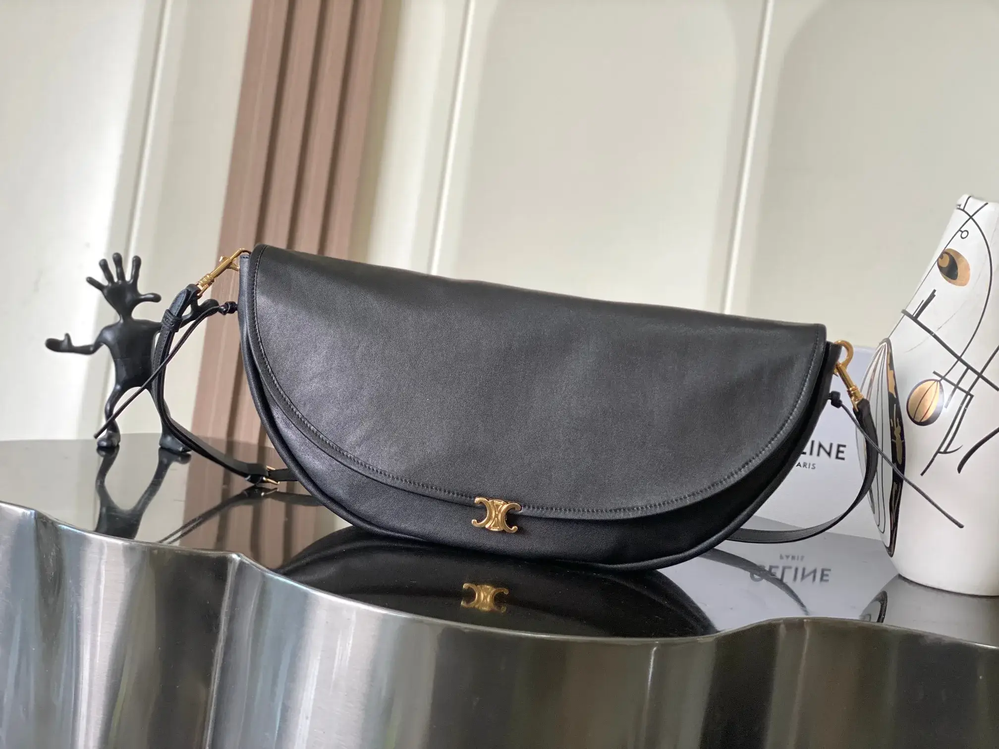 Celine Lambskin Triomphe Crossbody Bag product photo from LabelPicks