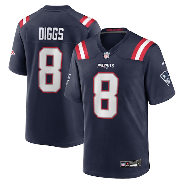 Stefon Diggs New England Patriots Nike Game Jersey - Navy