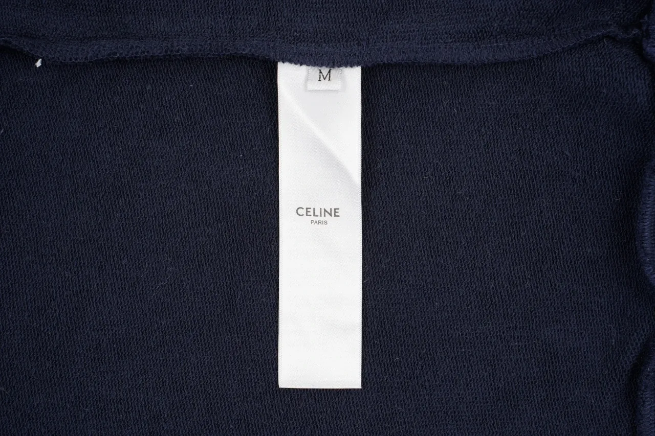 CELINE Navy CL Embroidered Hoodie product photo from LabelPicks