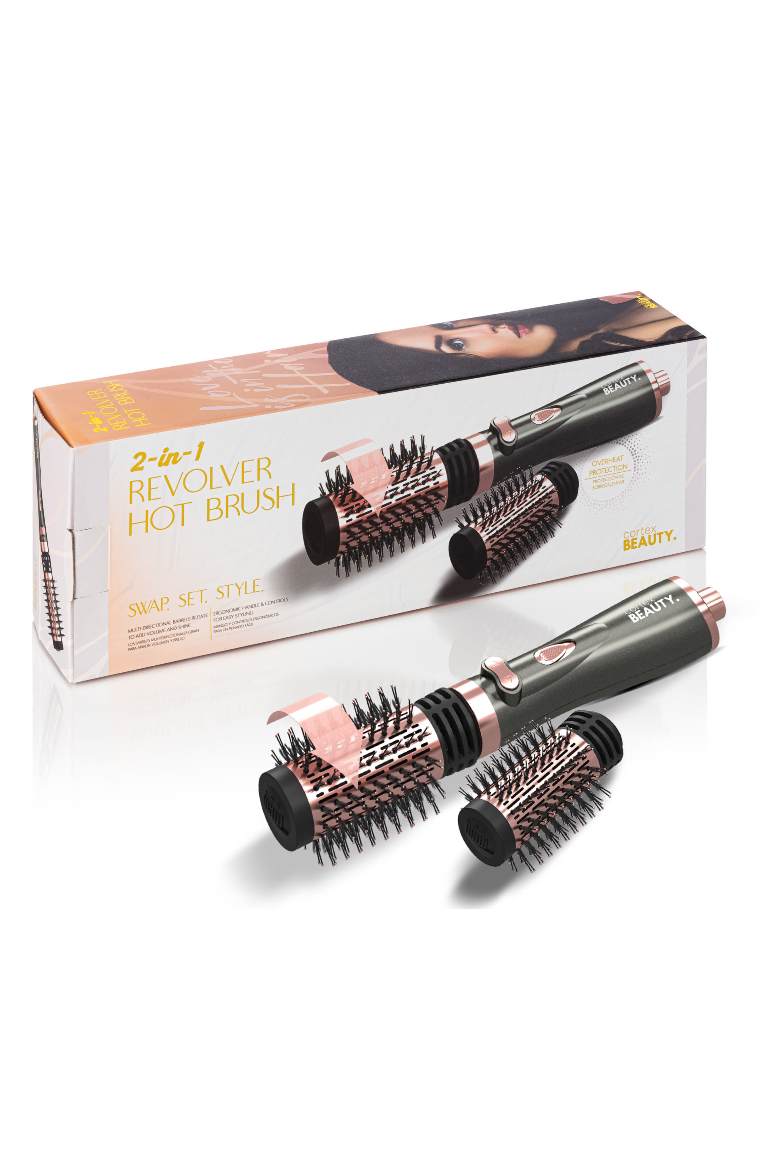 CORTEX BEAUTY 2-in-1 Revolving Hot Brush