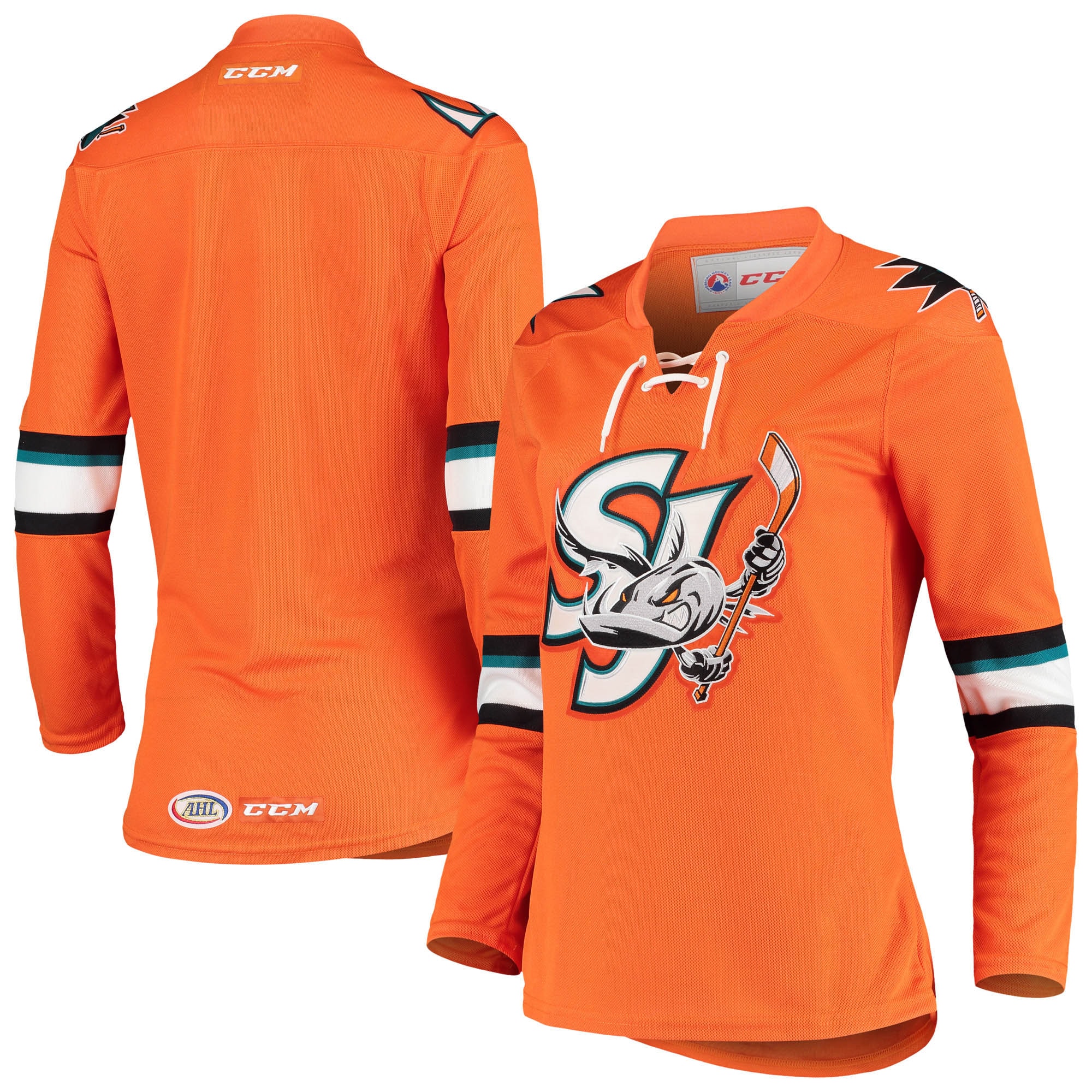 San Jose Barracuda CCM Women's Premier Alternate Jersey - Orange