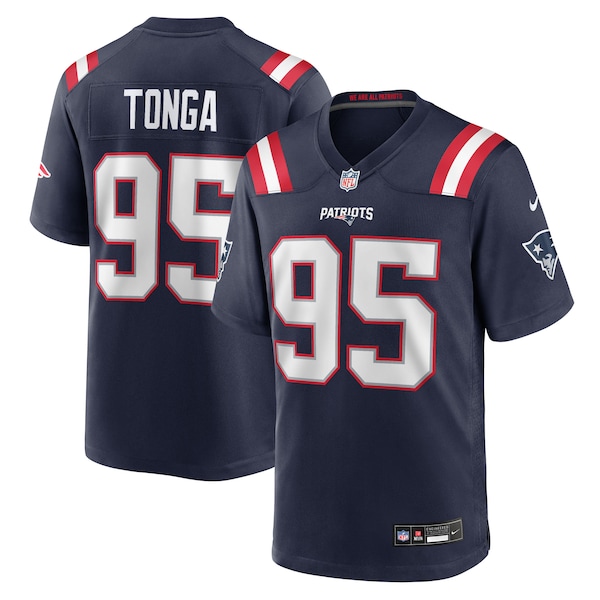 Khyiris Tonga New England Patriots Nike Team Game Jersey -  Navy