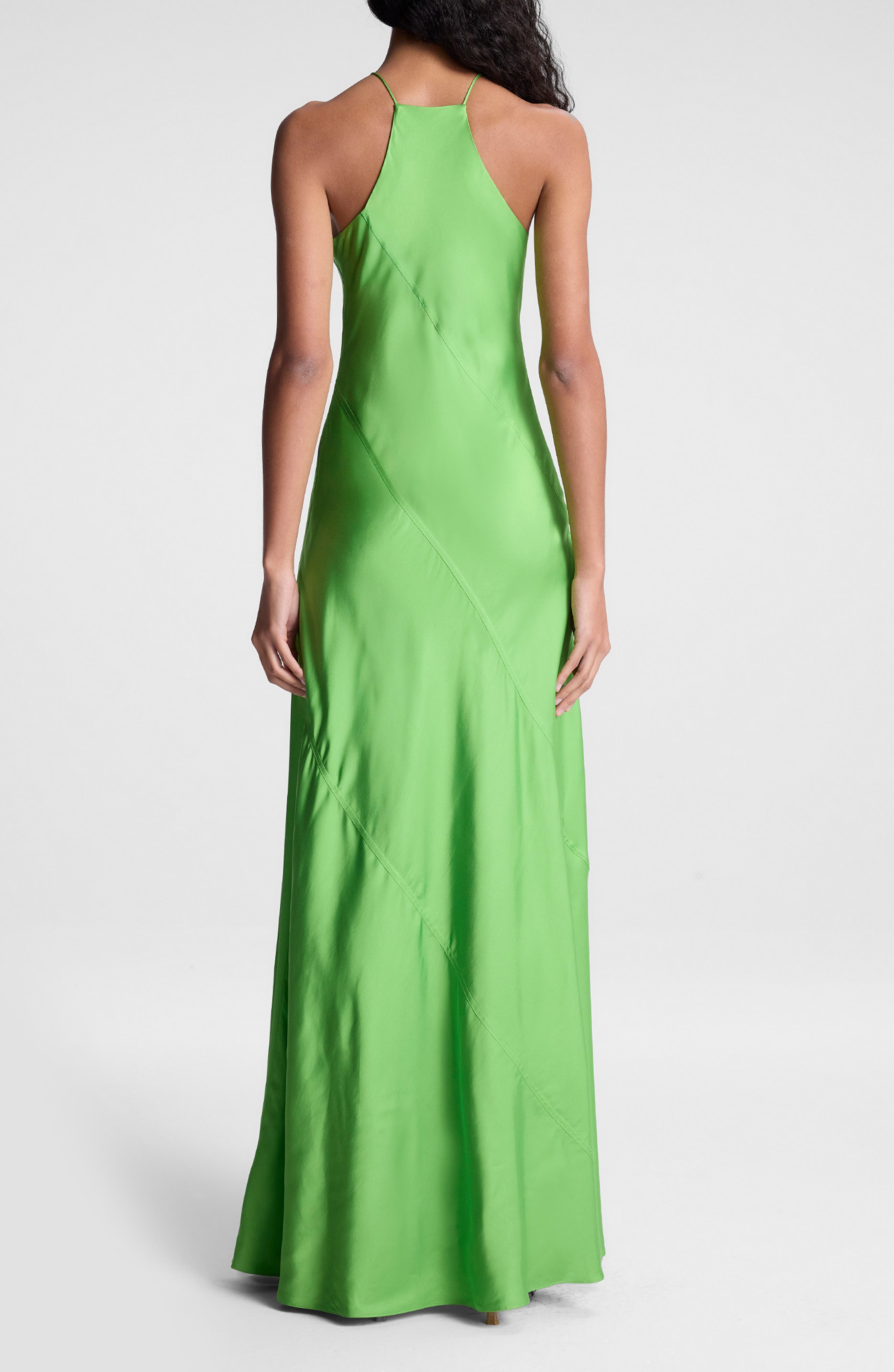 A.L.C. Sybil Bias Cut Satin Maxi Dress