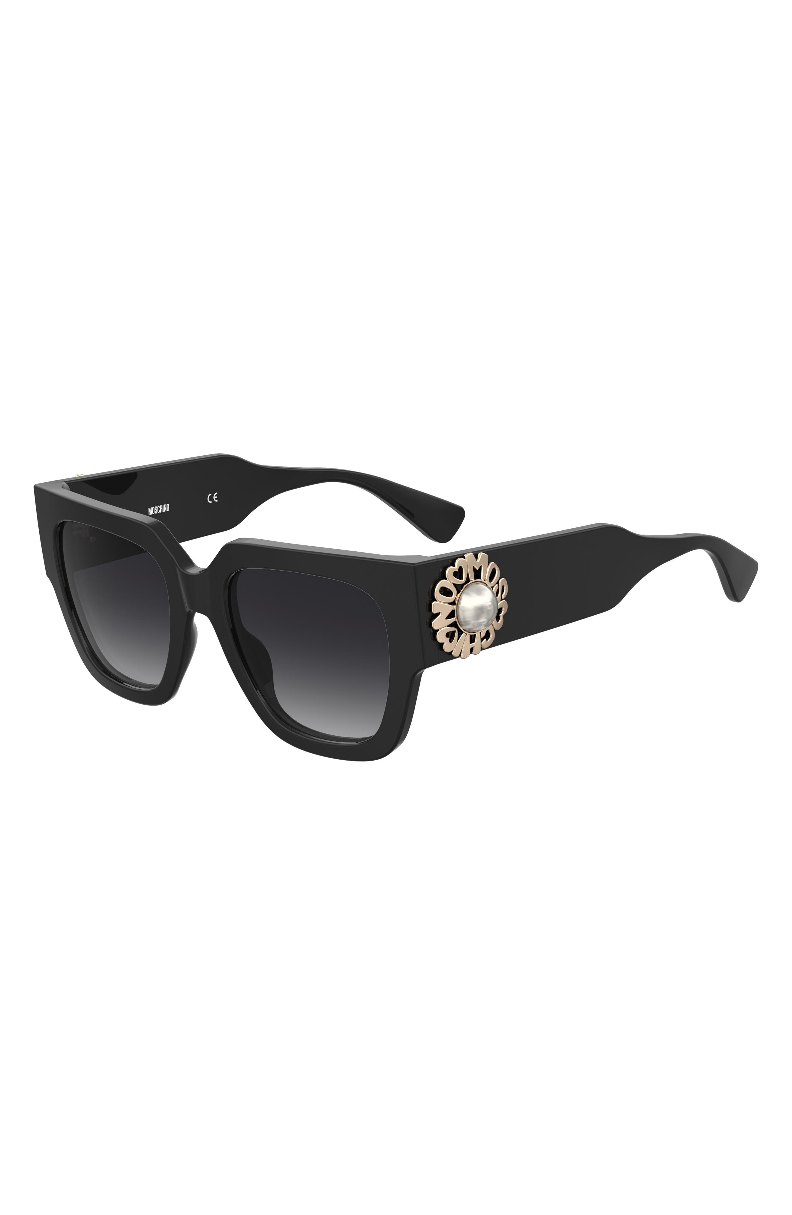 Moschino 52mm Gradient Square Sunglasses