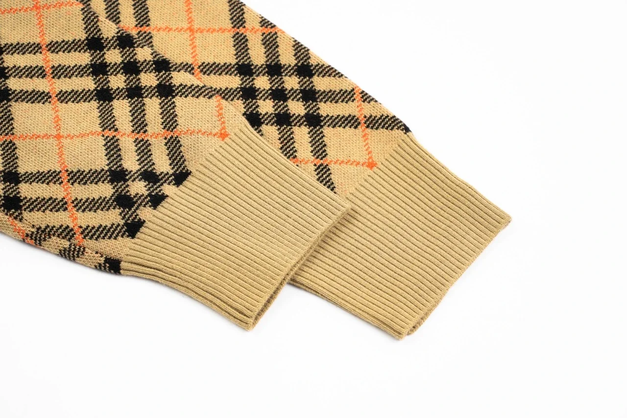 Burberry Beige Check Wool Blend Jacket product photo from LabelPicks
