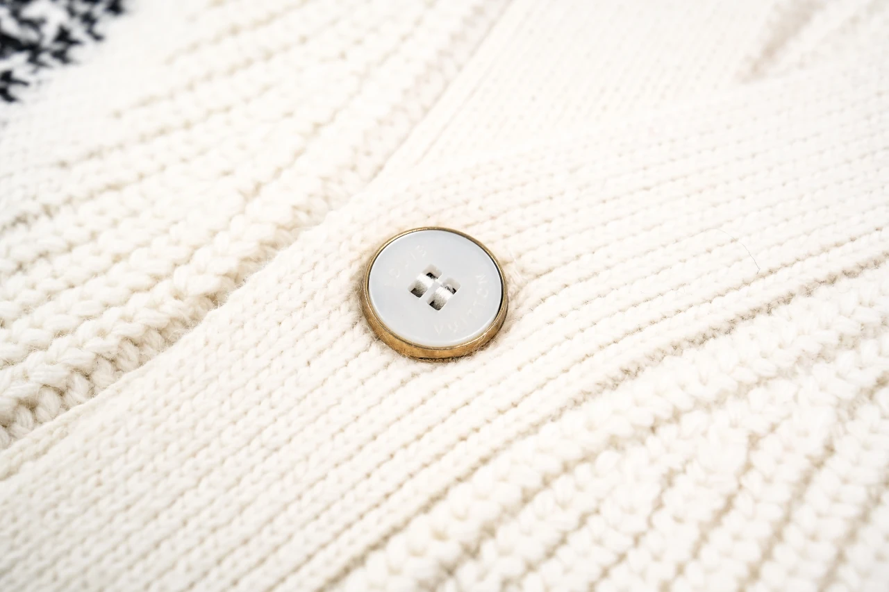 Louis Vuitton Off White Overlap Monogram Jacquard Cardigan Jacket product photo from LabelPicks