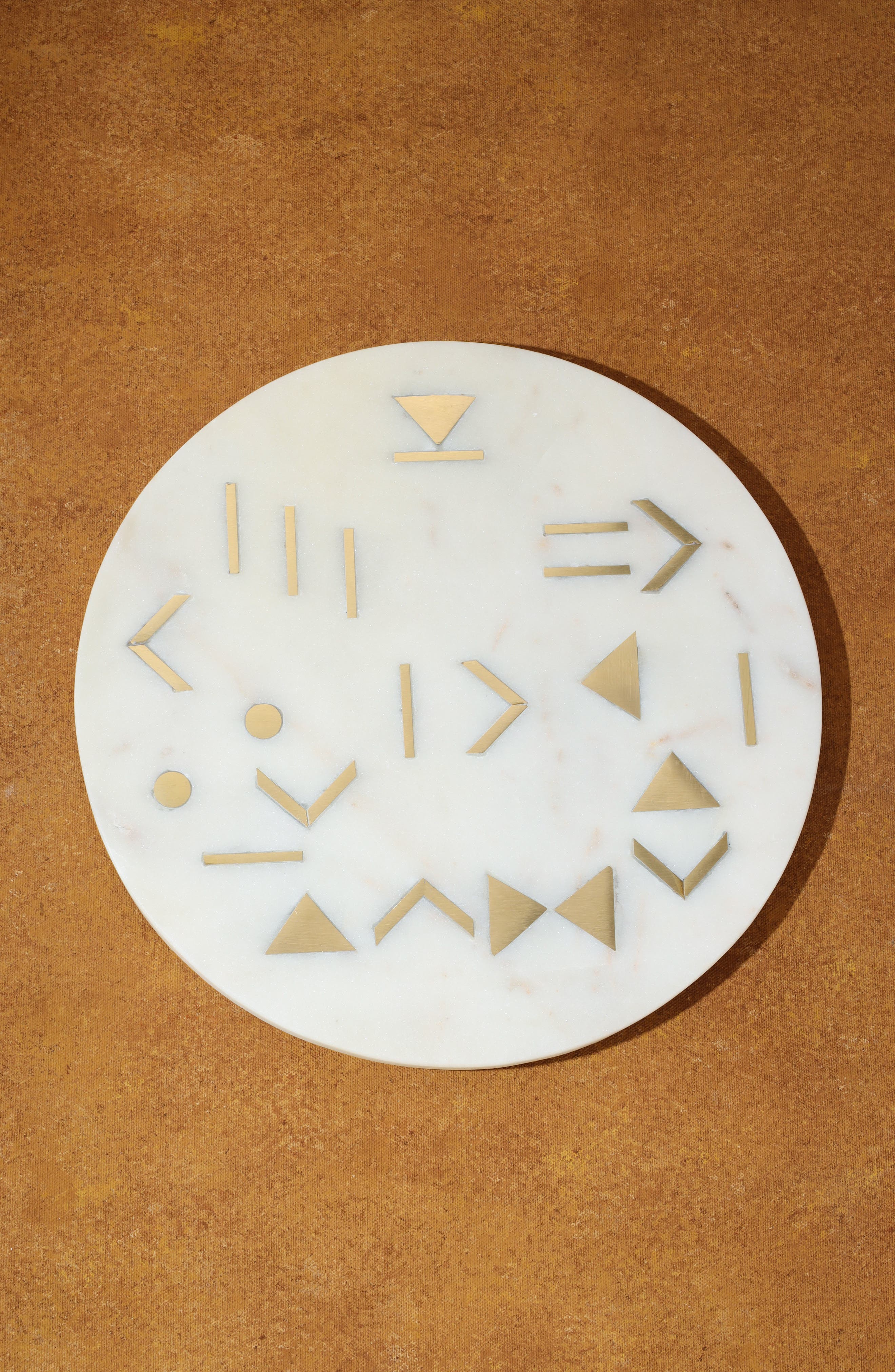 Tiramisu Aristocrat Geometric Marble Platter