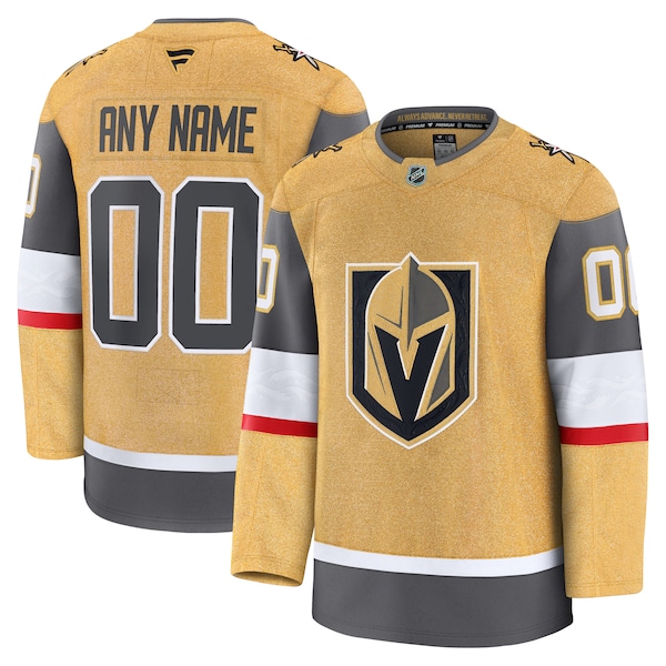 Vegas Golden Knights  Home Premium Custom Jersey - Gold/Gray/White