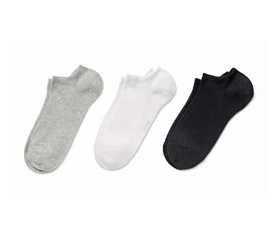 3 Paar Sneakersocken, unifarben
