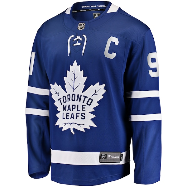 John Tavares Toronto Maple Leafs  Home Captain Premier Breakaway Player Jersey - Blue