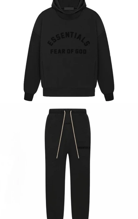 ESSENTIALS BALCK COLLECTION FOG FEAR OF GOD