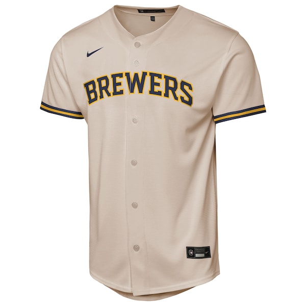 Milwaukee Brewers Nike Youth Home Replica Jersey - Cream