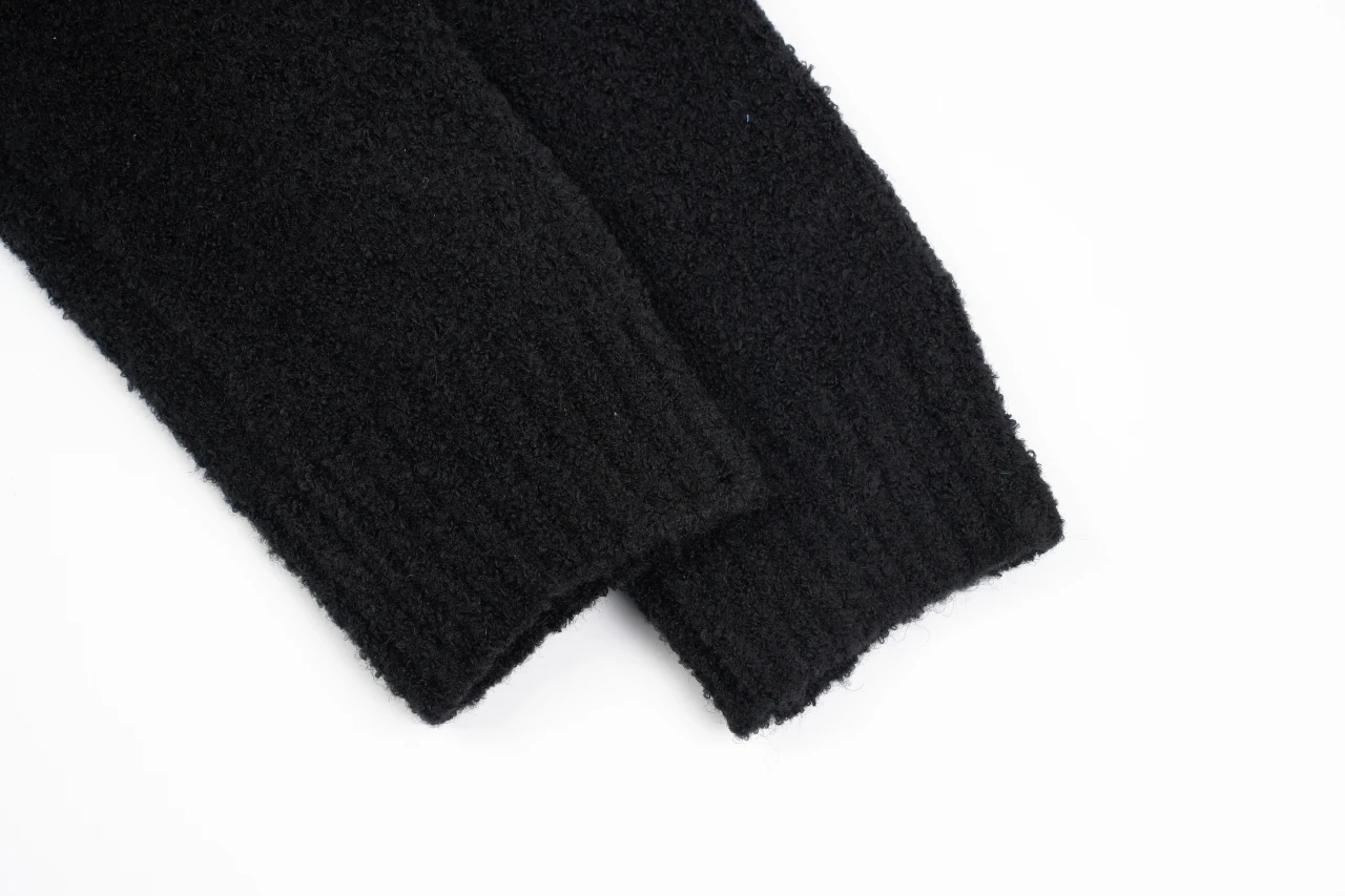 Louis Vuitton Black Intarsia Logo Wool Cardigan product photo from LabelPicks