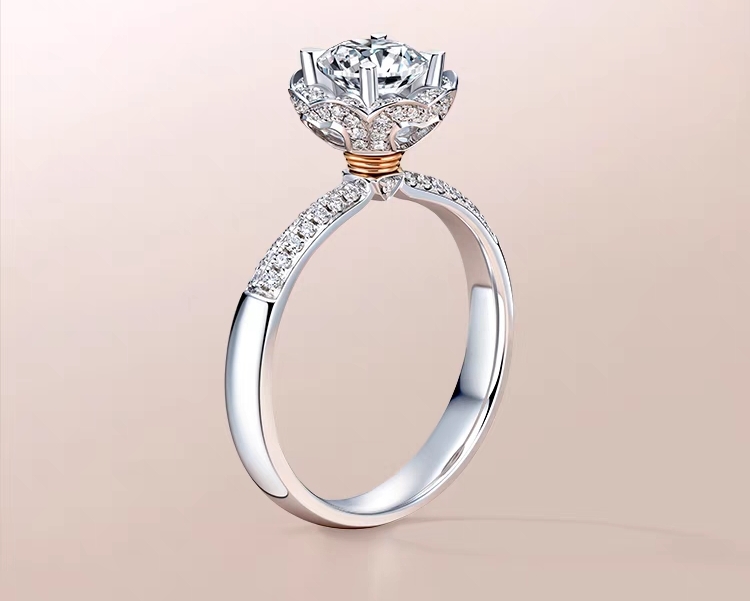 LINE Jane extravagant wedding diamond ring 1 carat wedding diamond ring official flagship wedding ring genuine